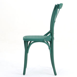 English Elm Christopher Knight Home® - DANISH Green Dining Chair Set of 2 – Durable Nylon Plastic Outdoor Patio Seats, Stylish Garden Flair 59050.00GRN