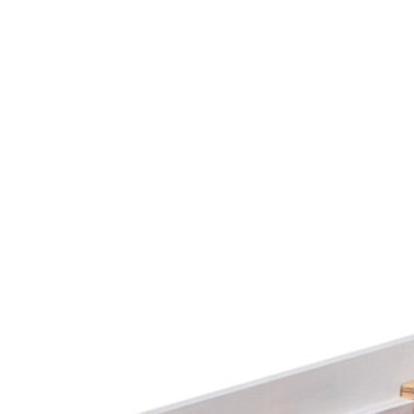 HomeRoots White Twin Over Twin Dollhouse Bunk Bed with Slide - Space-Saving Fun for Kids' Shared Rooms! 590517