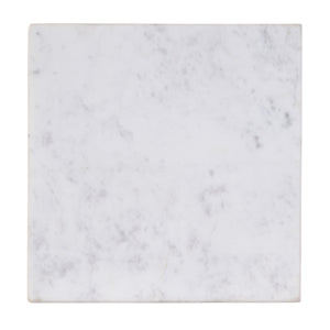 Butler Specialty Butler Paulina 9-inch Square Marble End Table With Antique Gold Iron Base - Elegant & Versatile Decor White,Antique Gold Iron,Marble 5905226-butler