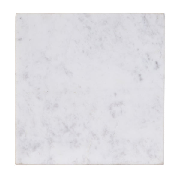 Butler Specialty Butler Paulina 9-inch Square Marble End Table With Antique Gold Iron Base - Elegant & Versatile Decor White,Antique Gold Iron,Marble 5905226-butler