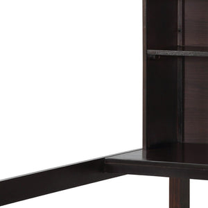 HomeRoots Espresso Twin Loft Bed with Integrated Desk & Storage Drawer - Stylish Space-Saving Solution! 590534