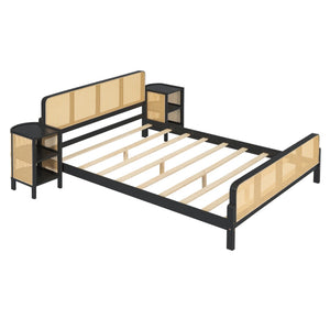 HomeRoots Espresso Wood Full Bed Frame - Modern Platform Design with Durable Support & Stylish Espresso Finish 590570