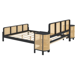 HomeRoots Espresso Wood Full Bed Frame - Modern Platform Design with Durable Support & Stylish Espresso Finish 590570