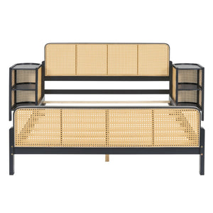HomeRoots Espresso Wood Full Bed Frame - Modern Platform Design with Durable Support & Stylish Espresso Finish 590570