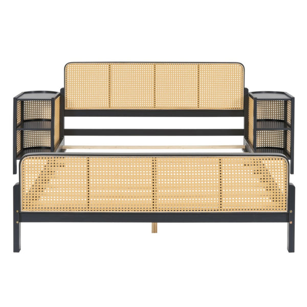 HomeRoots Espresso Wood Full Bed Frame - Modern Platform Design with Durable Support & Stylish Espresso Finish 590570