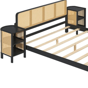HomeRoots Espresso Wood Full Bed Frame - Modern Platform Design with Durable Support & Stylish Espresso Finish 590570