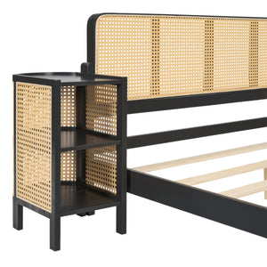 HomeRoots Espresso Wood Full Bed Frame - Modern Platform Design with Durable Support & Stylish Espresso Finish 590570