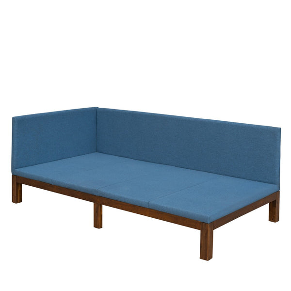 HomeRoots Beige Tufted Upholstered Twin Day Bed – Stylish Multi-Function Seating and Sleep Solution for Any Room 590593