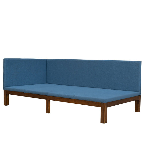 HomeRoots Beige Tufted Upholstered Twin Day Bed – Stylish Multi-Function Seating and Sleep Solution for Any Room 590593