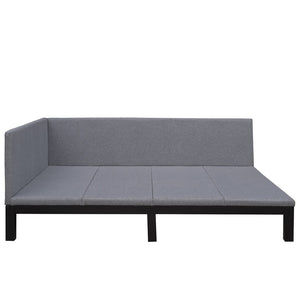 HomeRoots Gray Tufted Upholstered Full Daybed - Stylish Convertible Seating & Sleeping Solution for Small Spaces 590595