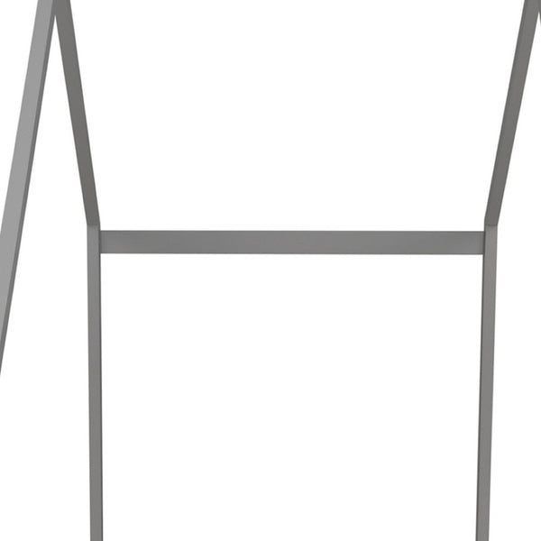 HomeRoots Gray Wood Twin House Bed - Modern Minimalist Design for Cozy Bedrooms, Durable & Stylish Retreat 590613