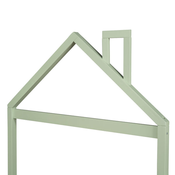 HomeRoots Green Wood Full Bed Frame - Modern Platform Design for a Tranquil Bedroom Oasis, No Box Spring Needed 590633