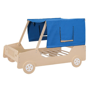 HomeRoots Natural Wood Full Bed Frame - Timeless Craftsmanship, Durable Design, No Box Spring Needed, Easy Setup 590672