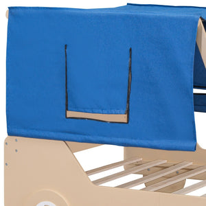 HomeRoots Natural Wood Full Bed Frame - Timeless Craftsmanship, Durable Design, No Box Spring Needed, Easy Setup 590672
