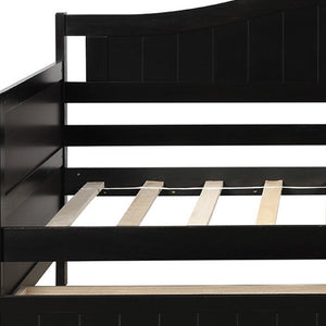 HomeRoots Espresso Wood Twin Day Bed - Stylish, Durable & Versatile Seating Solution for Any Space or Guestroom 590699
