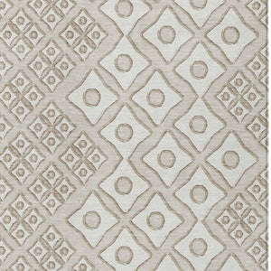 Homeroots 3' Artichoke Green And Aqua Geometric Washable Area Rug For Stylish Indoor Or Outdoor Spaces 3' X 5' Polyester 590709