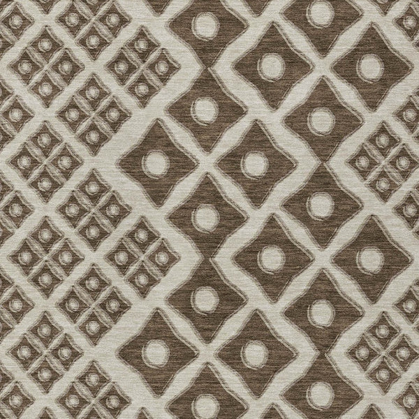 Homeroots 3' Artichoke Green And Aqua Geometric Washable Area Rug For Stylish Indoor Or Outdoor Spaces 5' X 8' Polyester 590722