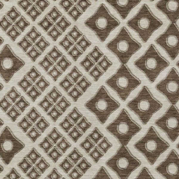 Homeroots 3' Artichoke Green And Aqua Geometric Washable Area Rug For Stylish Indoor Or Outdoor Spaces 8' X 10' Polyester 590724