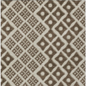Homeroots 3' Artichoke Green And Aqua Geometric Washable Area Rug For Stylish Indoor Or Outdoor Spaces 9' X 12' Polyester 590725
