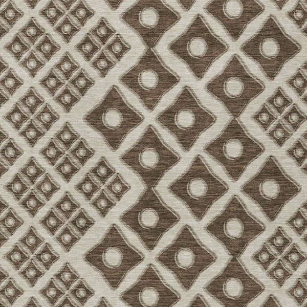 Homeroots 3' Artichoke Green And Aqua Geometric Washable Area Rug For Stylish Indoor Or Outdoor Spaces 9' X 12' Polyester 590725