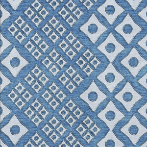 Homeroots 3' Artichoke Green And Aqua Geometric Washable Area Rug For Stylish Indoor Or Outdoor Spaces 9' X 12' Polyester 590731