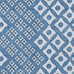 Homeroots 3' Artichoke Green And Aqua Geometric Washable Area Rug For Stylish Indoor Or Outdoor Spaces 10' X 14' Polyester 590732