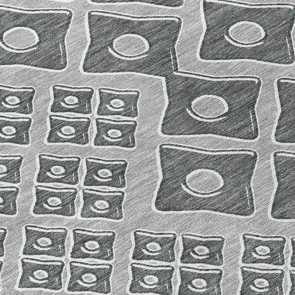 Homeroots 3' Artichoke Green And Aqua Geometric Washable Area Rug For Stylish Indoor Or Outdoor Spaces 8' Round Polyester 590735