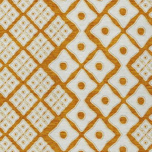 Homeroots 3' Artichoke Green And Aqua Geometric Washable Area Rug For Stylish Indoor Or Outdoor Spaces 5' X 8' Polyester 590764