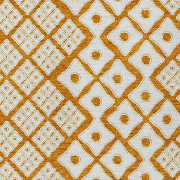 Homeroots 3' Artichoke Green And Aqua Geometric Washable Area Rug For Stylish Indoor Or Outdoor Spaces 5' X 8' Polyester 590764