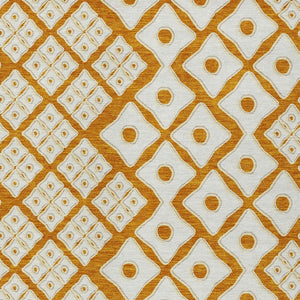 Homeroots 3' Artichoke Green And Aqua Geometric Washable Area Rug For Stylish Indoor Or Outdoor Spaces 10' X 14' Polyester 590768