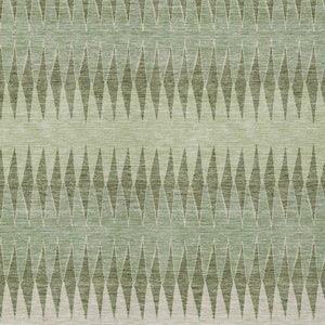 Homeroots 3' Stylish Artichoke Green Striped Area Rug – Washable & Durable For Indoor Outdoor Use 5' X 8' Polyester 590776