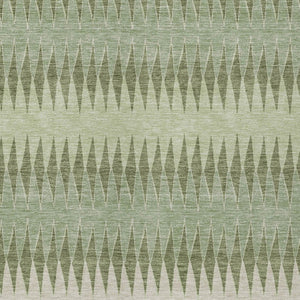 Homeroots 3' Stylish Artichoke Green Striped Area Rug – Washable & Durable For Indoor Outdoor Use 8' X 10' Polyester 590778