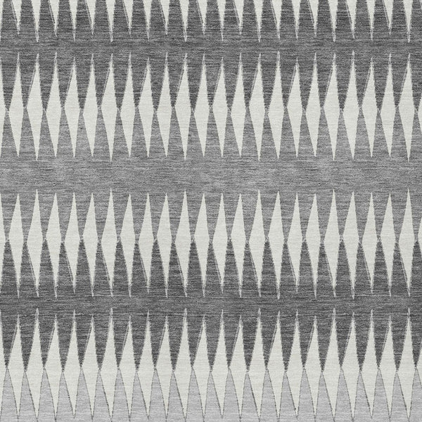 Homeroots 3' Stylish Artichoke Green Striped Area Rug – Washable & Durable For Indoor Outdoor Use 5' X 8' Polyester 590800