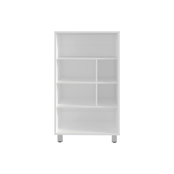 English Elm Bookcase Midway White Engineered Wood – Multi-Shelf Office Storage, Durable Modern Design, Versatile Organizing Solution B092P245911