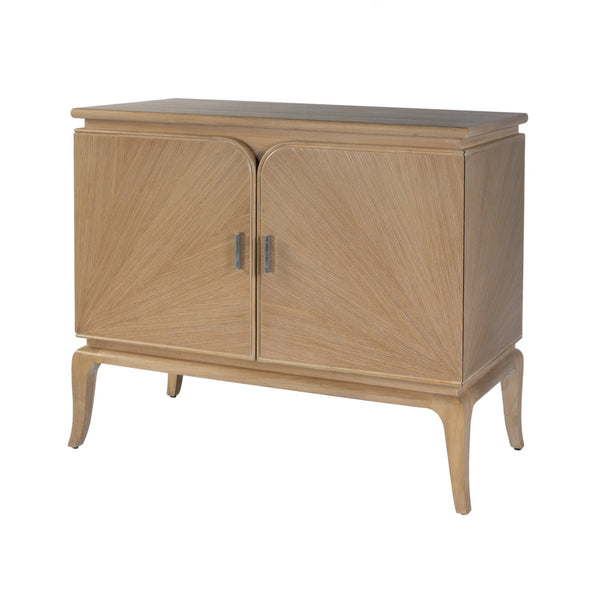 Butler Specialty Butler Karolina 40-inch Wide Accent Cabinet - Stylish Mid-century Design With Ample Storage Solutions Light Brown Oak And Maple Veneer,Mdf, Gmelina Solids,Aluminum Handle 5908070-butler