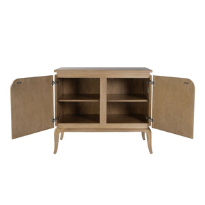 Butler Specialty Butler Karolina 40-inch Wide Accent Cabinet - Stylish Mid-century Design With Ample Storage Solutions Light Brown Oak And Maple Veneer,Mdf, Gmelina Solids,Aluminum Handle 5908070-butler