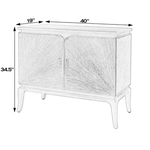Butler Specialty Butler Karolina 40-inch Wide Accent Cabinet - Stylish Mid-century Design With Ample Storage Solutions Light Brown Oak And Maple Veneer,Mdf, Gmelina Solids,Aluminum Handle 5908070-butler