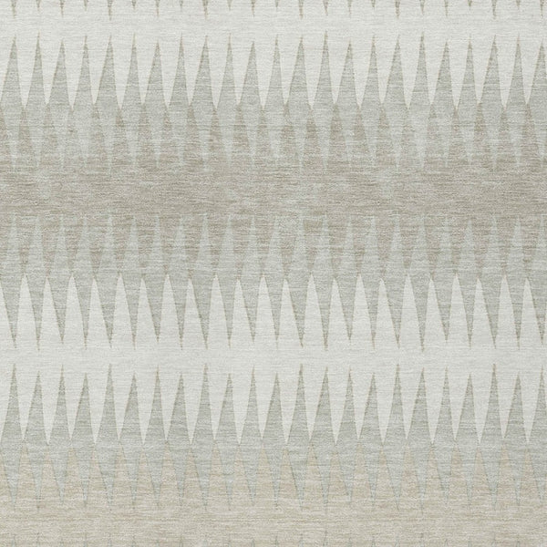 Homeroots 3' Stylish Artichoke Green Striped Area Rug – Washable & Durable For Indoor Outdoor Use 9' X 12' Polyester 590809