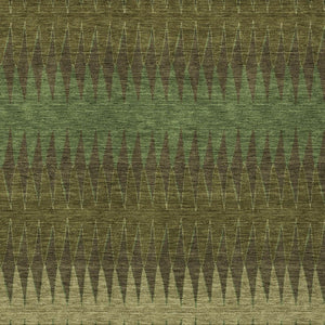 Homeroots 3' Stylish Artichoke Green Striped Area Rug – Washable & Durable For Indoor Outdoor Use 10' X 14' Polyester 590816