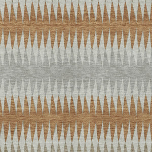 Homeroots 3' Stylish Artichoke Green Striped Area Rug – Washable & Durable For Indoor Outdoor Use 9' X 12' Polyester 590821