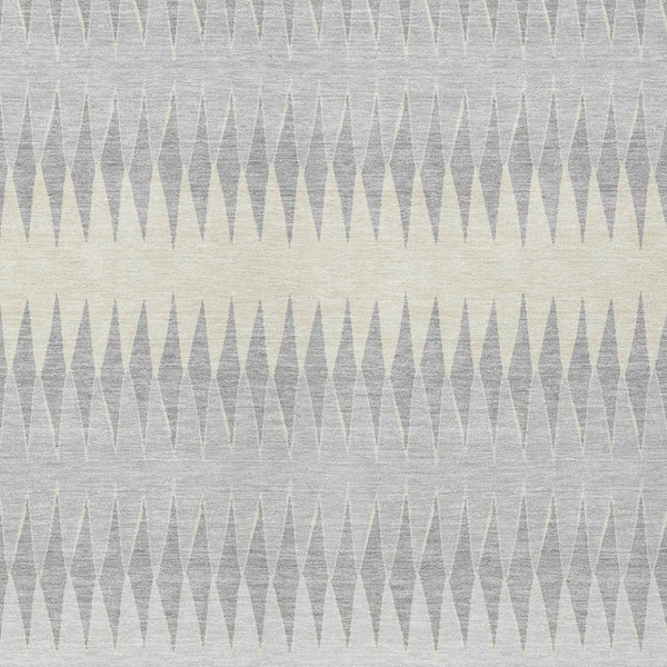 Homeroots 3' Stylish Artichoke Green Striped Area Rug – Washable & Durable For Indoor Outdoor Use 9' X 12' Polyester 590833