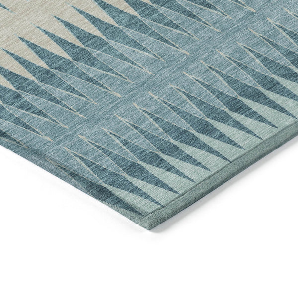Homeroots 3' Stylish Artichoke Green Striped Area Rug – Washable & Durable For Indoor Outdoor Use 10' X 14' Polyester 590840
