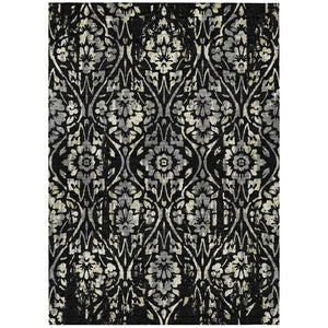 HomeRoots 9' Stylish Floral Washable Area Rug for Indoor & Outdoor Spaces - Durable, Easy-Clean, Versatile Design 9' X 12' 590863