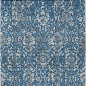 Homeroots 3' Artichoke Green Floral Washable Area Rug For Indoor & Outdoor Use - Stain Resistant Design 3' X 5' Polyester 590871