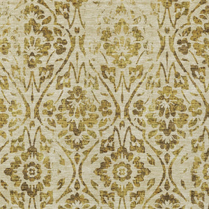 Homeroots 3' Artichoke Green Floral Washable Area Rug For Indoor & Outdoor Use - Stain Resistant Design 8' X 10' Polyester 590880