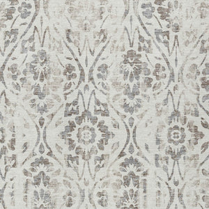 Homeroots 3' Artichoke Green Floral Washable Area Rug For Indoor & Outdoor Use - Stain Resistant Design 10' X 14' Polyester 590894