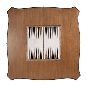 Butler Specialty Butler Osman 36" Square Wood Game Table – Elegant Chess & Checker Set With Storage Drawers Light Brown Gmelina Wood,Mdf,Maple And Oak Veneer,Stone Inset,Open Cane,Brass Knob 5909070-butler