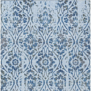 Homeroots 3' Artichoke Green Floral Washable Area Rug For Indoor & Outdoor Use - Stain Resistant Design 3' X 5' Polyester 590907