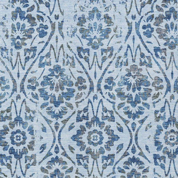 Homeroots 3' Artichoke Green Floral Washable Area Rug For Indoor & Outdoor Use - Stain Resistant Design 3' X 5' Polyester 590907