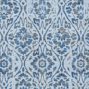 Homeroots 3' Artichoke Green Floral Washable Area Rug For Indoor & Outdoor Use - Stain Resistant Design 8' X 10' Polyester 590910